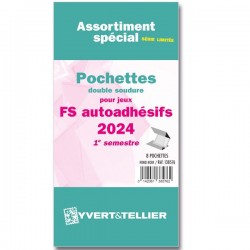 Assortiment de pochettes Auto Adhésifs 2024 FS 1er semestre (double soudure)