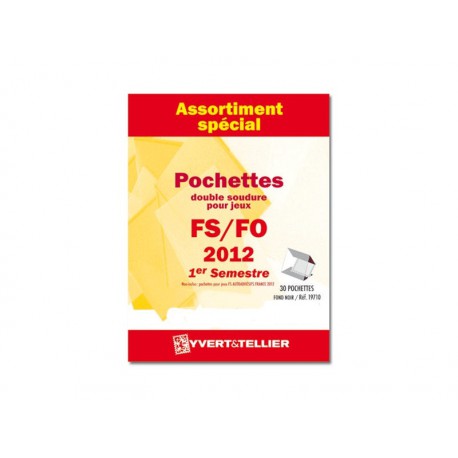 Assortiment de pochettes 2012-1er semestre (double soudure) 