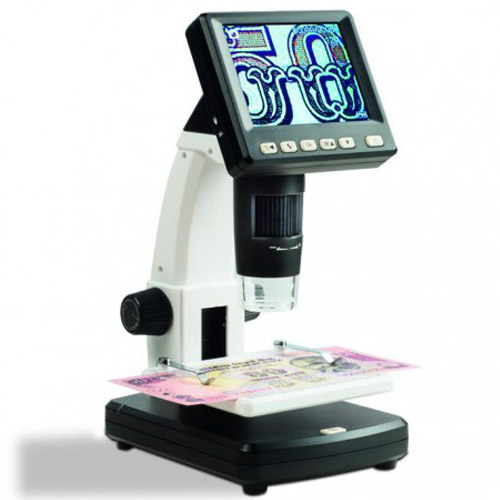 Microscope pour monnaies, billets et timbres avec fort grossissement