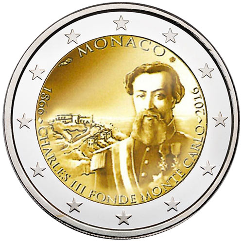 pièce de 2 euros commémorative de Monaco